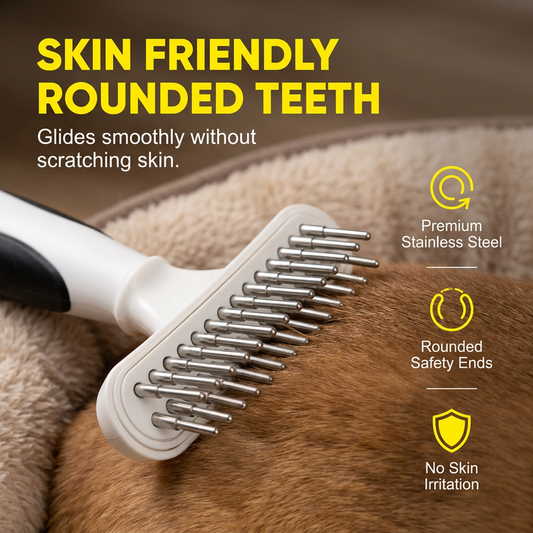 Professional Detangling Pet Grooming Rake