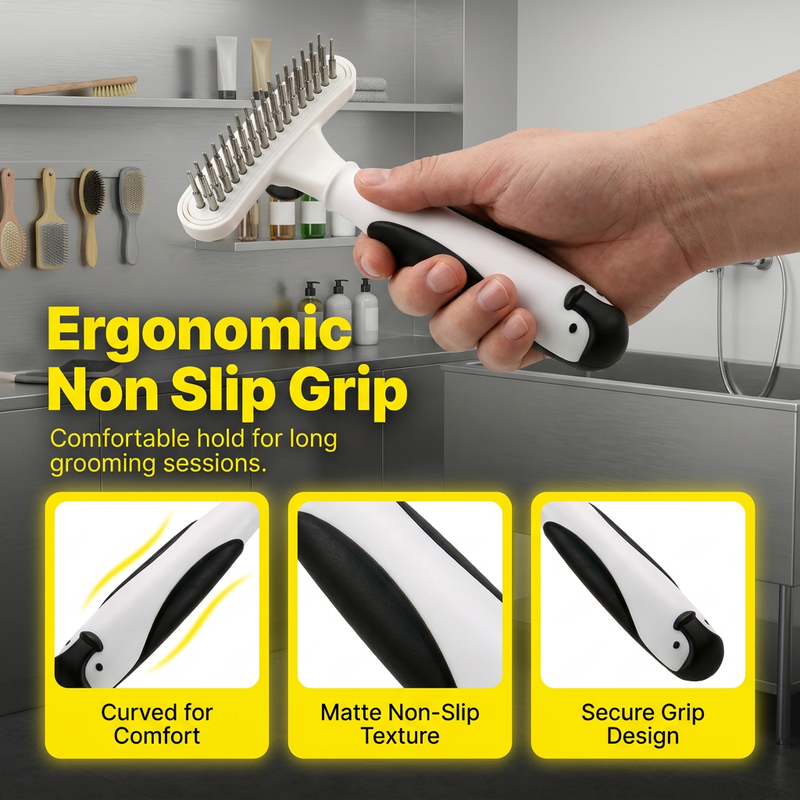 Professional Detangling Pet Grooming Rake