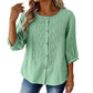 Women's Embroidered Cotton Linen Blouse