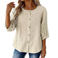 Women's Embroidered Cotton Linen Blouse