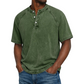 Men's Casual Band Collar Short Sleeve Shirt