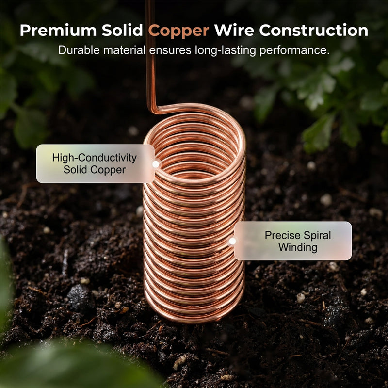 Copper Spiral Antenna Plant Stakes