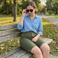 Women's Solid Color Casual Shorts