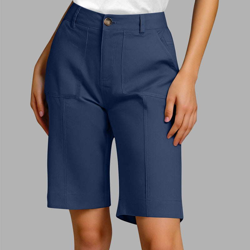 Women's Solid Color Casual Shorts