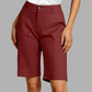 Women's Solid Color Casual Shorts