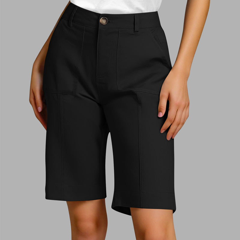 Women's Solid Color Casual Shorts