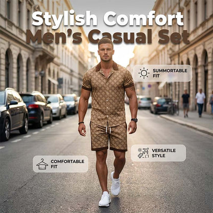 Men's Printed 2-Piece Summer Set