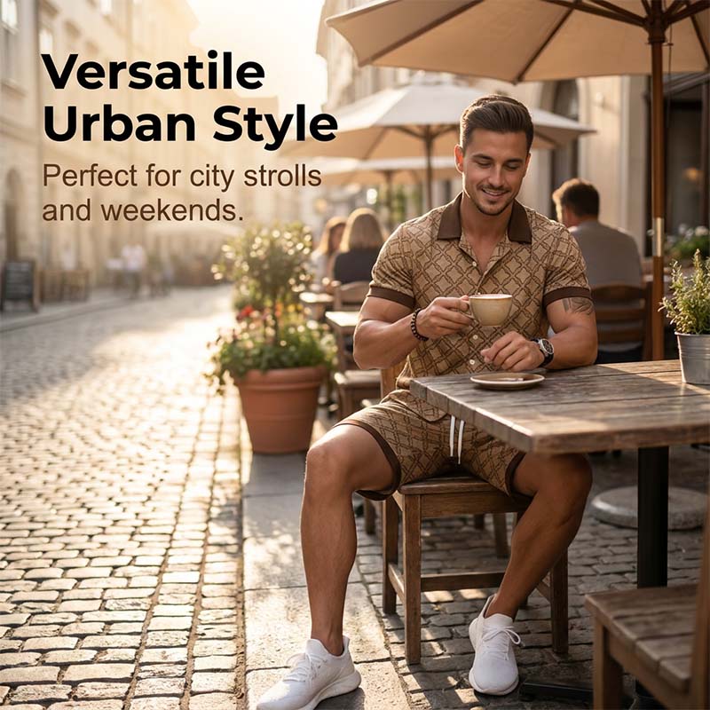 Men's Printed 2-Piece Summer Set