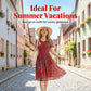 Comfortable Fit-and-Flare Summer Midi Dress