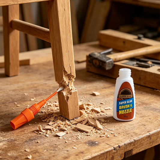 Multi-Purpose Super Glue with Brush & Nozzle Applicator
