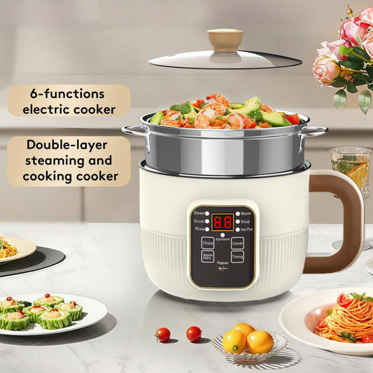 🍲 Multi-Functional Smart Electric Pot – 6 Preset Modes, Delay Timer, Steamer 🍜