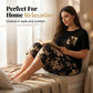 Women's Casual Crew Neck Top & Capri Pants Set