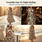 Sleeveless Collared Maxi Dress with Tie-Waist