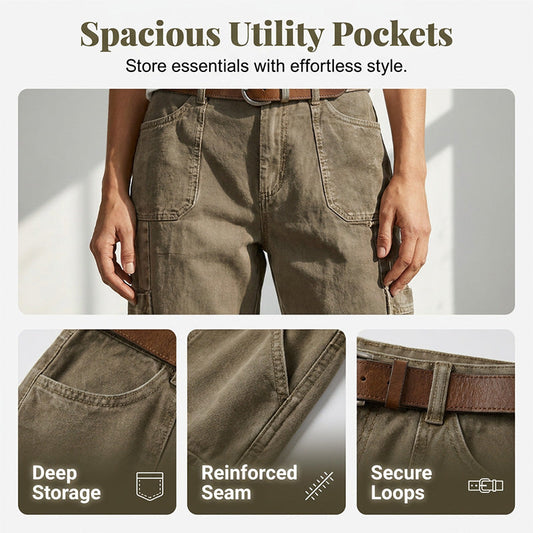 Relaxed Casual Cargo Capris