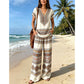 👗 LIMITED-TIME 50% OFF! ✨ Women's Printed Top & Pants Set – Boho Prints, Relaxed Fit, Vacation Ready 🌴