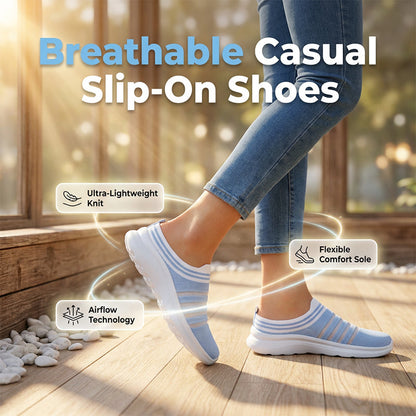 Women’s Breathable Mesh Slip On Mule Sneakers