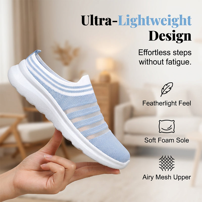 Women’s Breathable Mesh Slip On Mule Sneakers