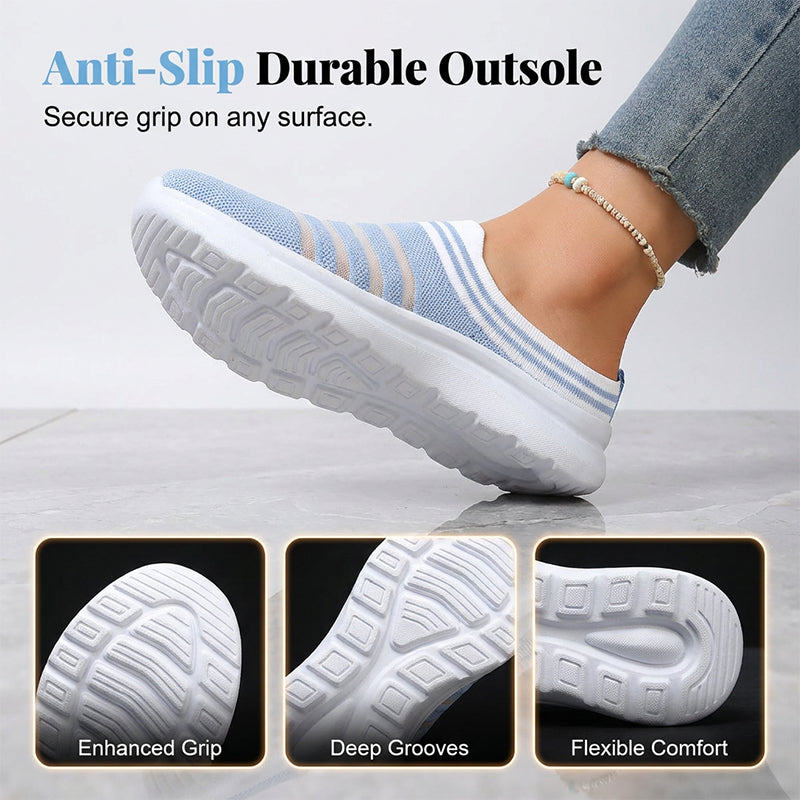 Women’s Breathable Mesh Slip On Mule Sneakers