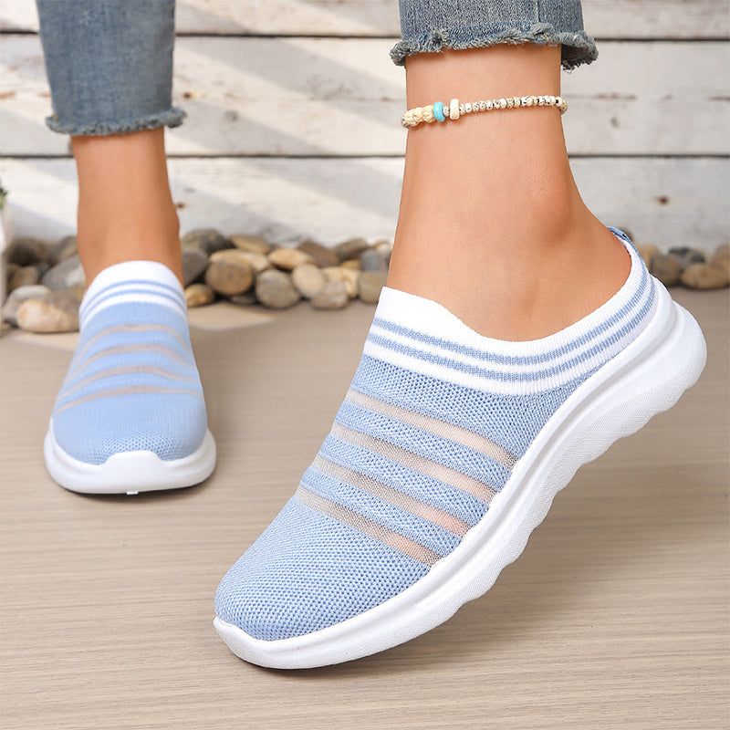 Women’s Breathable Mesh Slip On Mule Sneakers