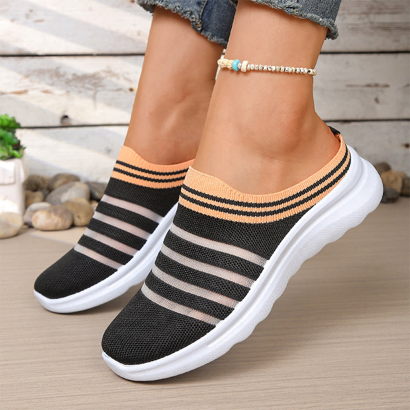 Women’s Breathable Mesh Slip On Mule Sneakers