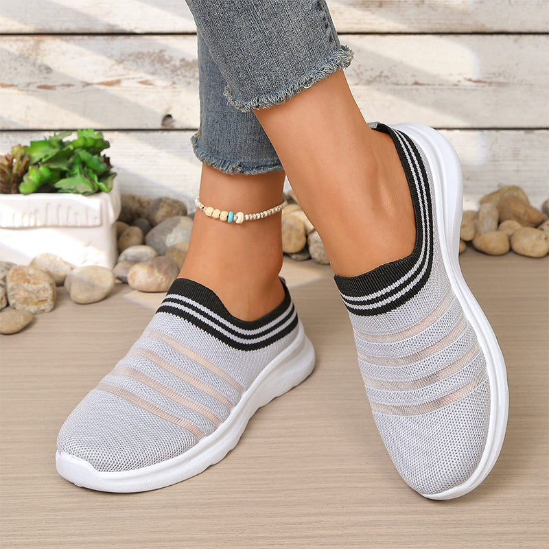 Women’s Breathable Mesh Slip On Mule Sneakers