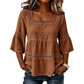 ⏳Limited-time 50% off⏰ Elegant Square Neck Summer Blouse🌸👚