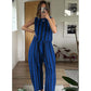 Women's Stripe Top & Pants 2-Piece Set