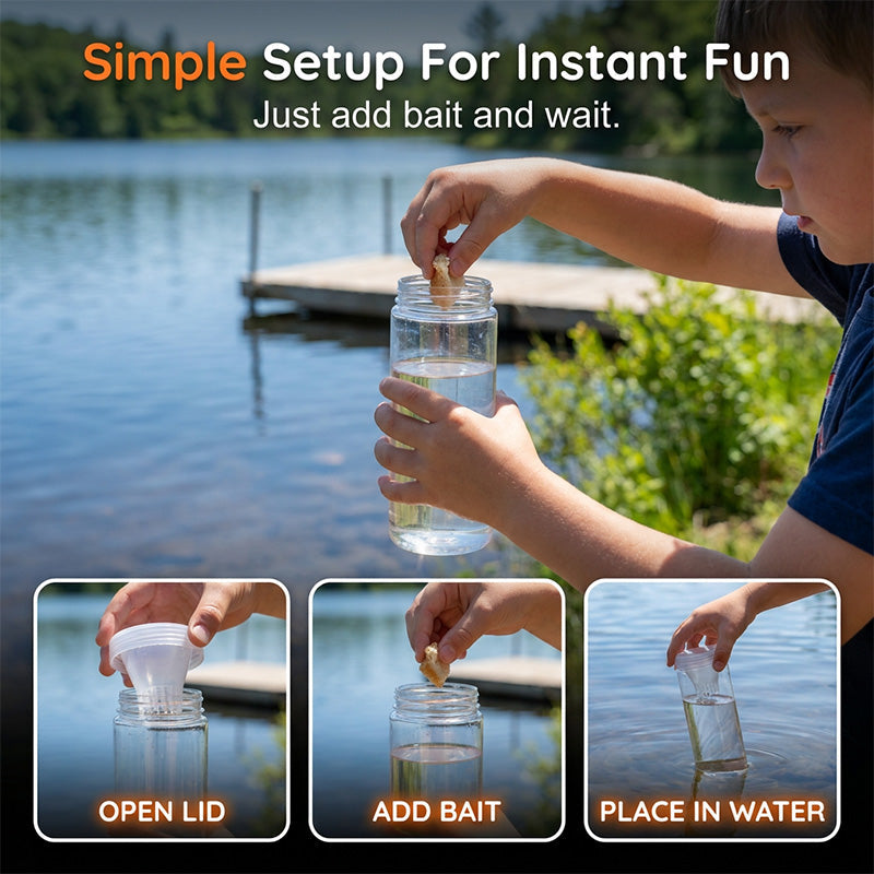 ⌛Limited-time offer-Children Outdoor Adventure Fish Catching Bottle Toy