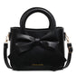 Elegant Bow Crossbody Bucket Bag