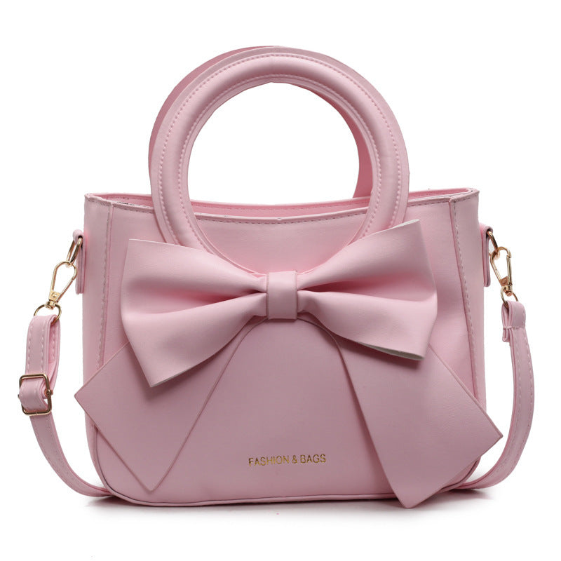 Elegant Bow Crossbody Bucket Bag