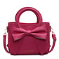 Elegant Bow Crossbody Bucket Bag
