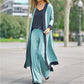 Women’s 3 Piece Outfit Contrast Color Cardigan Vest Pants Set