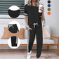 Women's Casual Two-Piece Set with Side Stripes