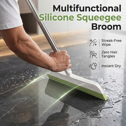 ⌛Limited-time offer-Rotating Silicone Floor Squeegee Broom