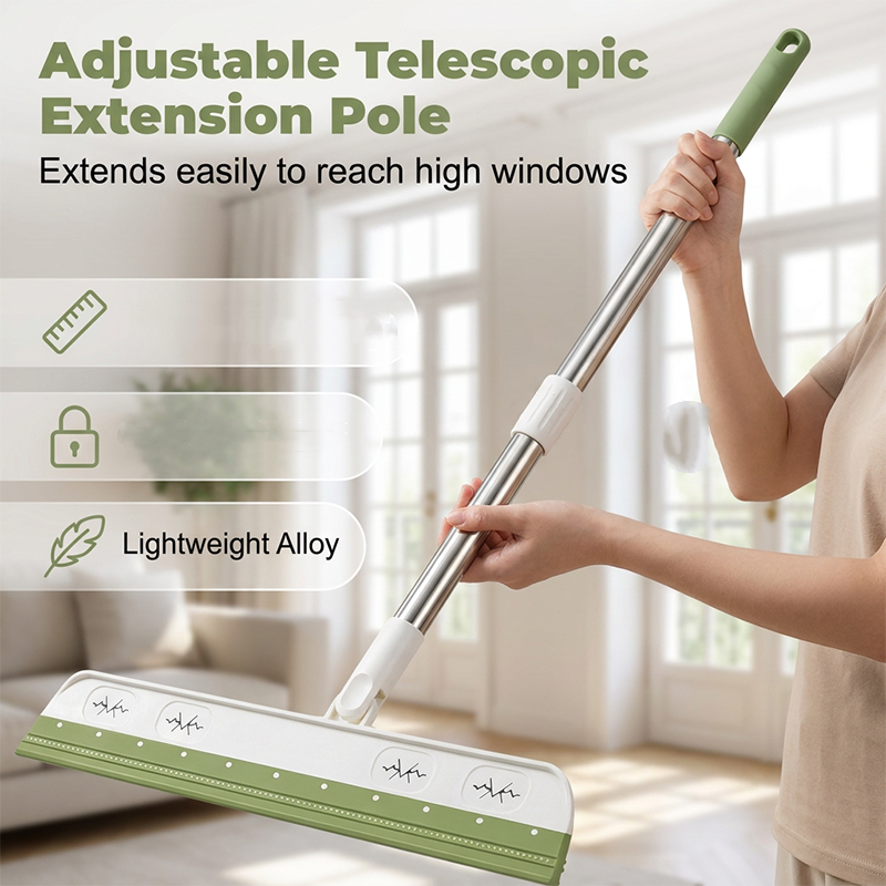 ⌛Limited-time offer-Rotating Silicone Floor Squeegee Broom