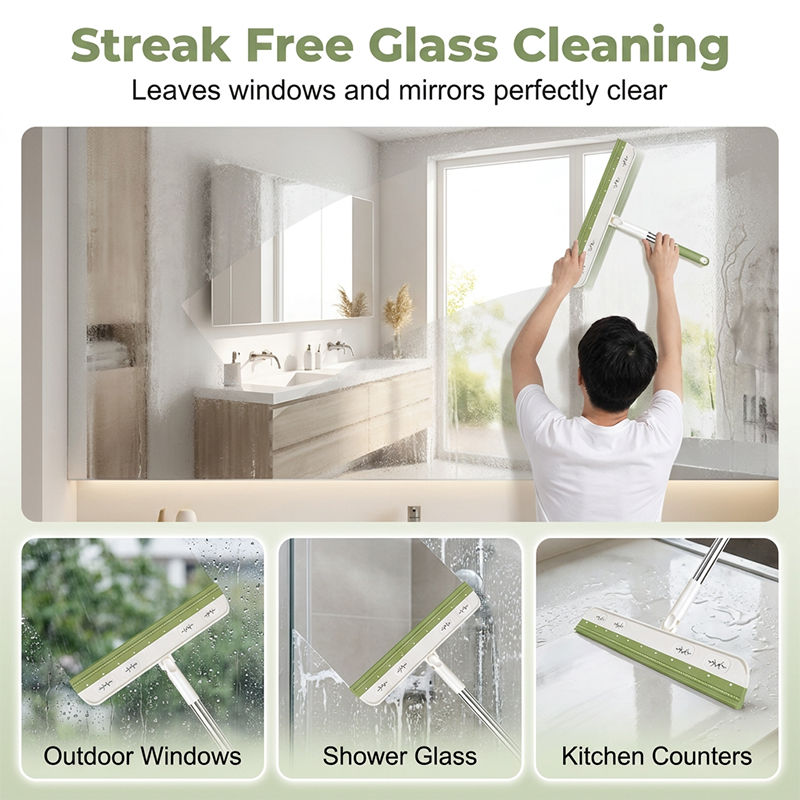 ⌛Limited-time offer-Rotating Silicone Floor Squeegee Broom