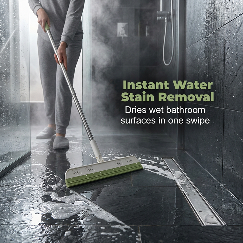 ⌛Limited-time offer-Rotating Silicone Floor Squeegee Broom