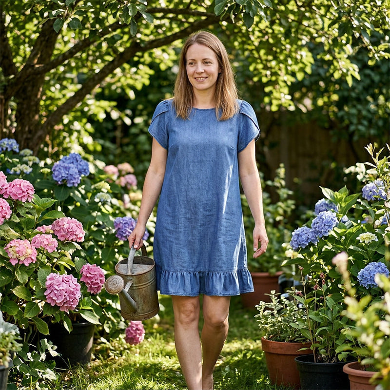 👗✨Elegant Washed Denim Dress – Effortless Everyday Elegance💙