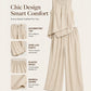 Women's Asymmetric Top & Wide-Leg Pants Set