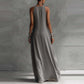 📢📢40% OFF !! ⏰Women's Flowy Sleeveless Colorblock Maxi Dress