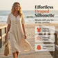 Women’s Solid Color Ruffle Sleeve Midi Dress