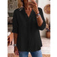👚✨Women's Casual V-Neck Ruffle Trim Blouse – Effortless Feminine Everyday Style🌸
