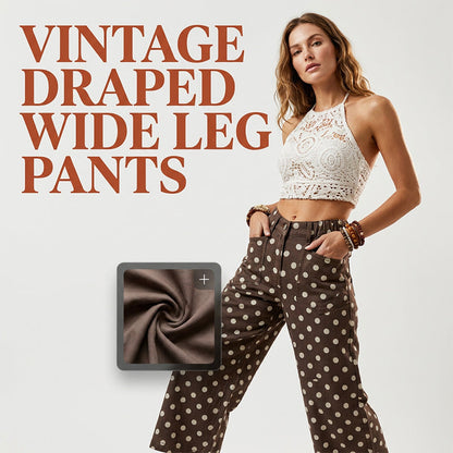 Women's Casual Polka Dot Wide Leg Pants