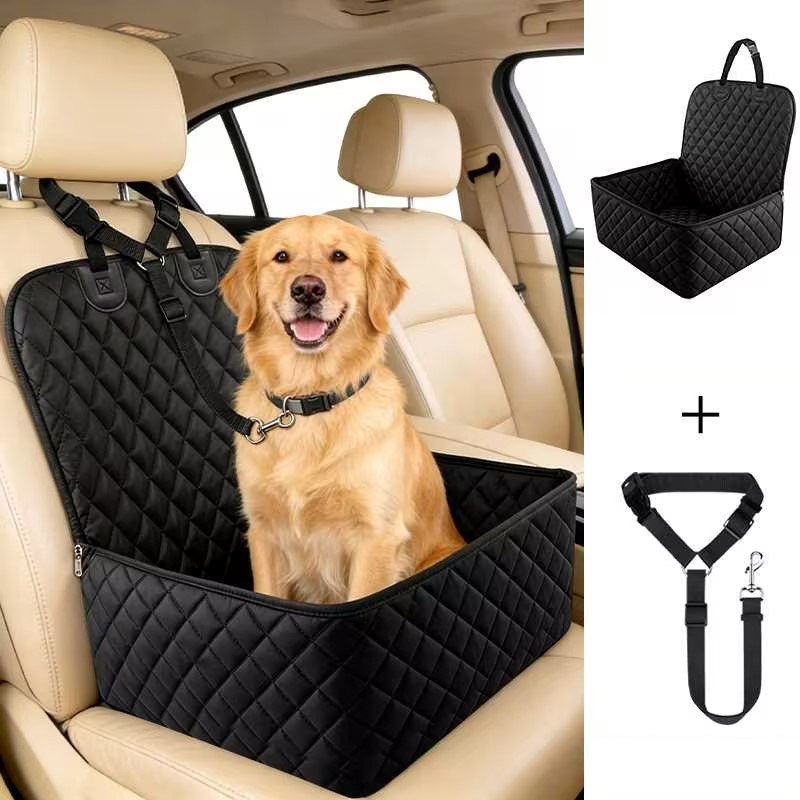 🔥Limited-time offer-Convertible Car Pet Seat Cover and Booster Dog Basket