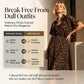 Women's Leopard Print Two-Piece Dress Set