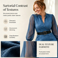 👗Slim Fit Stand Collar Denim Midi Dress– Elegant Everyday Chic✨