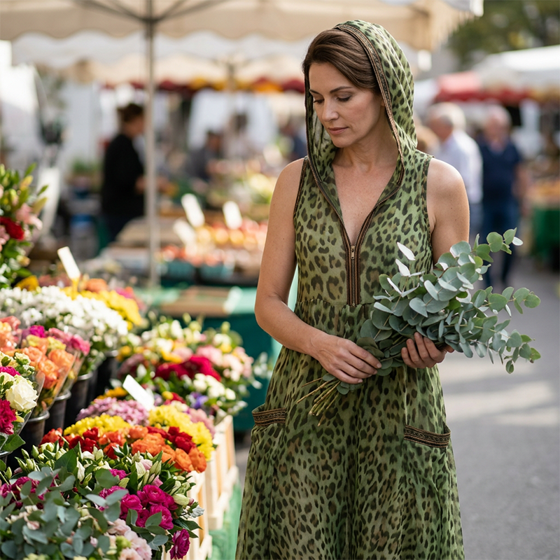 ⌛Limited-time offer-Women's Summer Leopard Printed Maxi Dress
