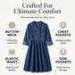 👗Women's Plus Size Button-Up Denim Maxi Dress– Flattering Everyday Curve Fit✨