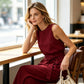 ⌛Limited-time offer-Sleeveless Wide-Leg Pants Set with Belt