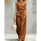 ⌛Limited-time offer-Sleeveless Wide-Leg Pants Set with Belt